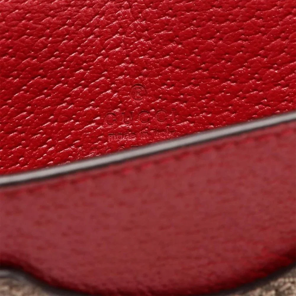 Gucci Queen Margaret GG Chain Wallet Mini in Coated Canvas - Picture 4 of 5